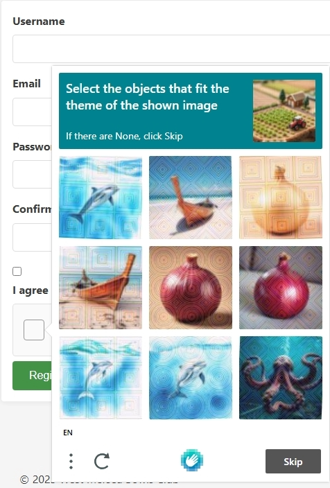 Captcha graphic